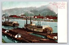 Monongahela River Steamers Pittsburgh Pennsylvania Germany Antique UDB Postcard picture