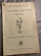 1950 Telephone Directory Phone Book Huntington Indiana Indiana Bell Company picture