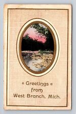 West Branch MI-Michigan, Scenic Greetings, Antique Souvenir Vintage Postcard picture