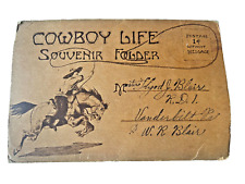 Antique F. W. Schultz COWBOY LIFE Souvenir Folder 22 Prints 6