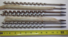 Vintage Greenlee 8/16 Long Auger Hand Drill Bits (7 pcs) picture