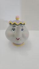 RARE~DISNEY'S BEAUTY AND THE BEAST~ MRS. POTTS ~ TEAPOT PIGGY BANK ~EXCELLENT  picture
