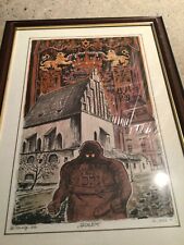 Golem Lithograph Limited Edition 82/190 Framed 1990 picture