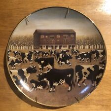 Cows On Spring Pasture Lowell Herrero American Folk Art Collector Plate Hardware picture