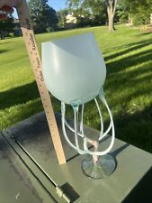 Fine Art Glass from Europe. Hand Blown. Vintage original. White Glass. picture