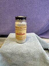 Vintage Spice Islands Hot Mustard Glass Bottle w/ Brown Metal Lid picture
