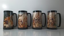 Vintage Man The Builder Mugs Cups 4 Thermo Serve 24 Oz James Bingham Celotex USA picture