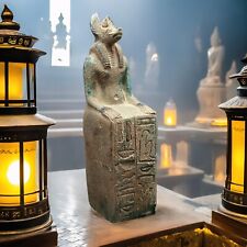 Statue of god Anubis with Ancient Hieroglyphs from Ancient Egyptian Antiquities picture