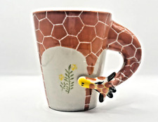 HOMEE Giraffe Coffee Tea Mug 10 oz Ceramic Porcelain Painted African Animal Cup picture
