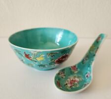 Vintage P.C.T. Japanese Porcelain Ware Small Dish/Spoon Hand Decorated Hong Kong picture