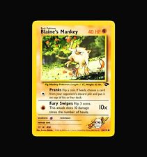 Pokemon Card - Blaine's Mankey 63/132 - Wizards - Near Mint - ENG - No holo picture