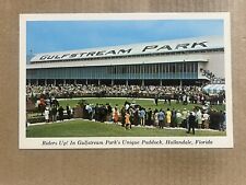 Postcard Hallandale FL Florida Gulfstream Park Horse Racing Track Paddock picture