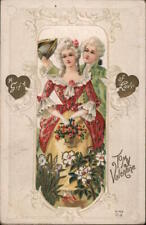 Valentine/Couple 1917 My Gift of Love-To My Valentine Antique Postcard 1c stamp picture