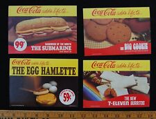 [ 1970s 7-ELEVEN Vintage Store Signs - Burrito, Sub, Cookie, Coca-Cola etc. ] picture
