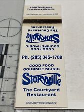 Vintage Matchbook Cover  Storyville  The Courtyard Restaurant Tuscaloosa, AL gmg picture