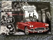 NOW $1 New Corvette on Route 66 mint postcard picture