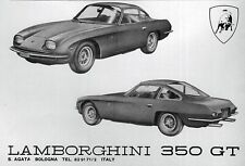 1965 Lamborghini 350 GT Original Print Ad picture