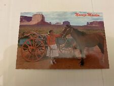 c.1970's Navajo Indian Maiden Monument Valley New Mexico Postcard picture