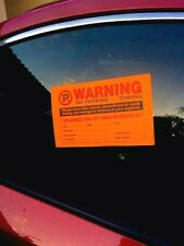 (BEST) 12pk ⭐SCRAPE-TO-REMOVE⭐ NO ILLEGAL PARKING CAR WINDOW VIOLATION STICKERS picture