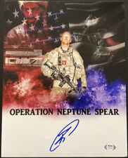 Rob O’Neill Signed Navy Seal Photo 11x14 Op Neptune Spear Shot Laden PSA 9A31046 picture