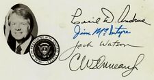 VERY RARE “Jimmy Carter's Advisors”  (X4) Presidential LOGO Envelope Signed picture