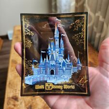 VTG Walt Disney Productions Walt Disney World Smoked Glass Trinket Dish Gold picture