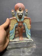 Ancient Egyptian Antiques Winged Sekhmet Statue Goddess of War Pharaonic BC picture