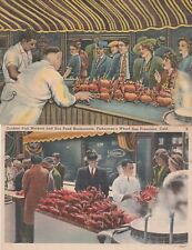 Fisherman's Wharf Restaurant, San Francisco, California. u1947-1948 Postcards (2 picture