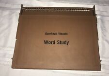B6 VTG SCHOOL OVERHEAD PROJECTOR VISUAL WORD STUDY PRONUNCIATION & MEANING 1969 picture
