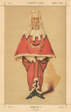 VANITY FAIR SPY CARTOON Sir Frederick Pollock, 'A souvenir' Judges. ATn 1870 picture