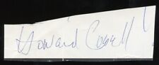 Howard Cosell d1995 signed autograph auto 1x4 cut BC Beckett Certified BAS picture