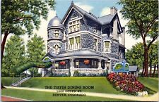 Tiffin Dining Room, Denver Colorado - Vintage Linen Postcard - Bailey Mansion picture