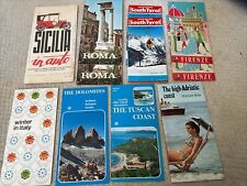 Vintage 1971 Lot Eighteen  (18 Italy Travel Ephemera Tourist Brochures/Maps. picture