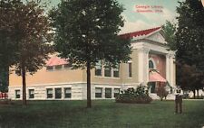 Greenville Ohio c1908 Carnegie Library Litho-Chrome Card #C10570 Postcard picture