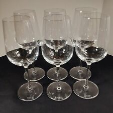 Elegant Set 6 Stolzle Lausitz  Crystal Wine Claret Goblet Glasses Germany picture