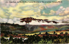Postcard The World's Most Famous Mountain, Pikes Peak Near Colorado Springs picture