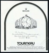 1978 Rolex Air King watch illustrated Tourneau vintage print ad picture