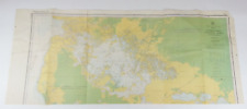 Vintage 1972 Everglades National Park Whitewater Bay Nautical Chart With Holder picture