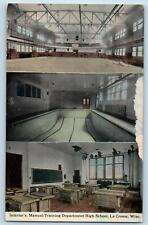c1910 Interior's Manual Training Dept. High School La Crosse Wisconsin Postcard picture