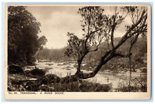 c1930's No 35 Transvaal A River Scene Trees Rocks South Africa Postcard picture