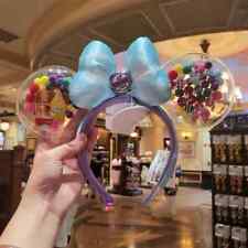 Disney Parks Disneyland UP Grape Soda Cap Balloons Minnie Ears Headband picture