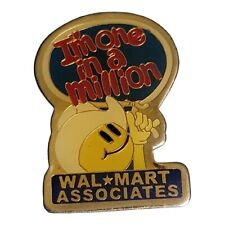 Walmart Associate Lapel Vest Pin I'm One In A Million Cowboy Smiley Lasso picture