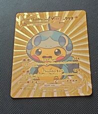 SOBBLE PIKACHU POKEMON COSPLAY CARDS CARD NEW HOLO PRISM MANGA ANIME GOLD EFFECT picture