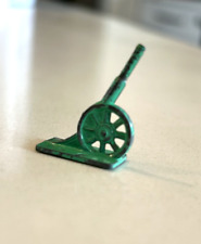 Vintage CRACKER JACK Green Metal Cannon Toy picture