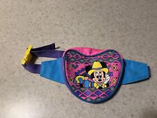 VTG Minnie Mouse Fanny Pack 1990s Walt Disney Cowgirl Pink Satchel Crossbody picture