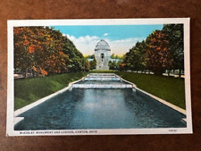 Postcard: McKinley Monument and Lagoon, Canton, Ohio - vintage picture