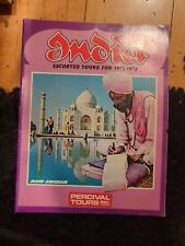 Travel Brochure Guide For Percival Tours Inc, India  1973/74 picture