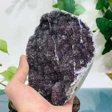 889g Natural Amethyst Geode Mineral Specimen Crystal Quartz Energy Decoration picture