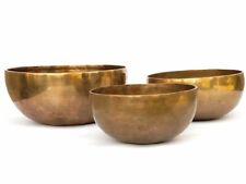 18-24 cm Tibetan Bowl Set- Set OF 3- Himalayan Handmade Tibetan healing bowls picture