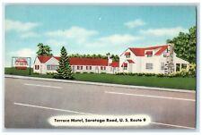 c1940's Terrace Motel Saratoga Road Fort Edward New York NY Vintage Postcard picture